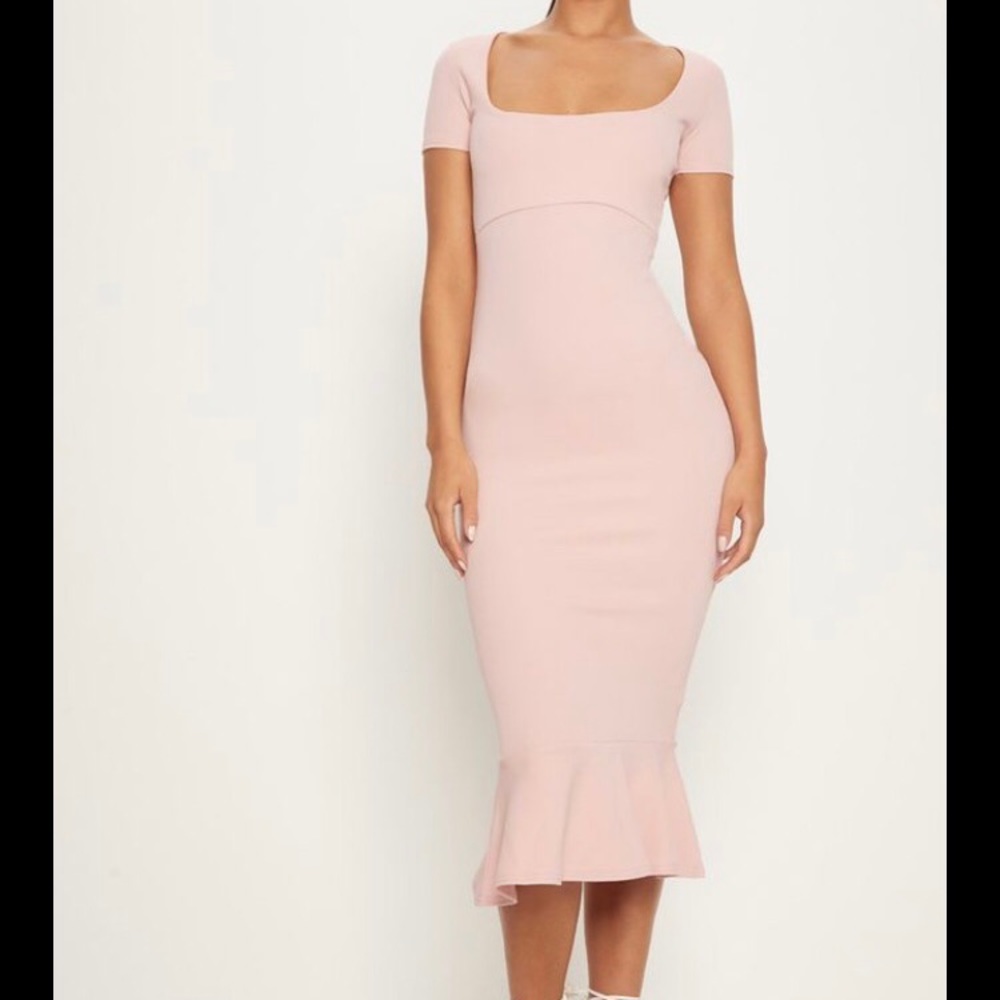 Pretty Little Thing Frill Midi Dress// NEVER WORN